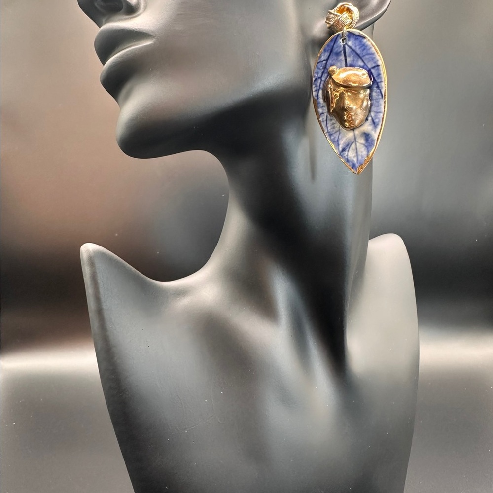 Handmade Luxury Ceramic Earrings – Unique, Lightweight, and Artistic Jewelry